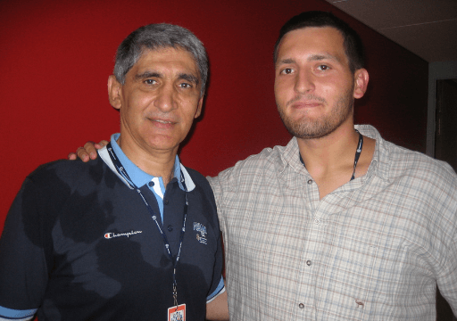 With Greek basketball legend Panagiotis Giannakis